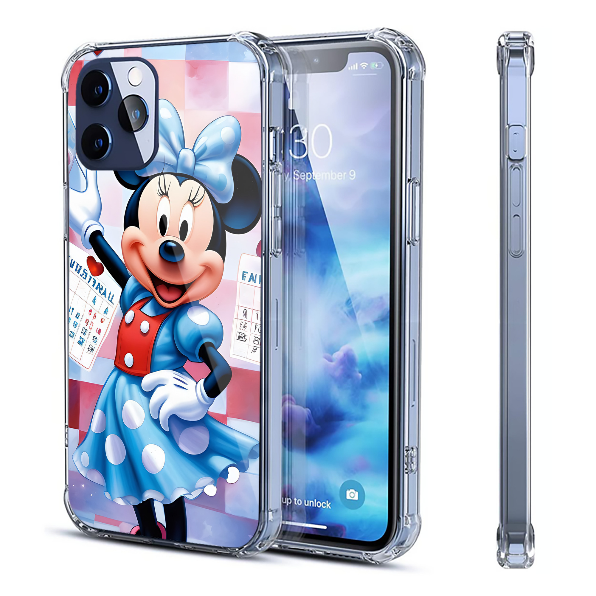 ミッキーマウス Mickey Mouse 【iPhone 12シリーズ対応】透明スマホケース（クリアソフトケース）